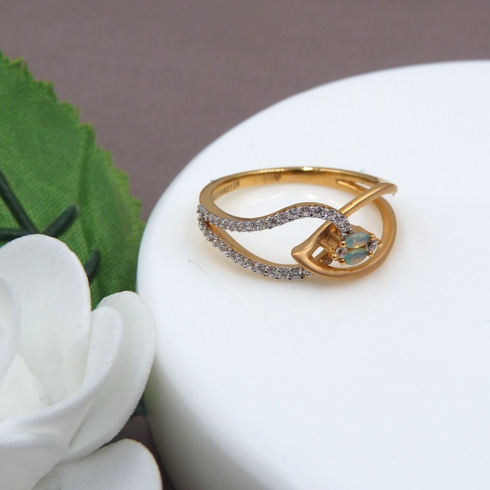 3D Lady Fancy Ring 22k Gold