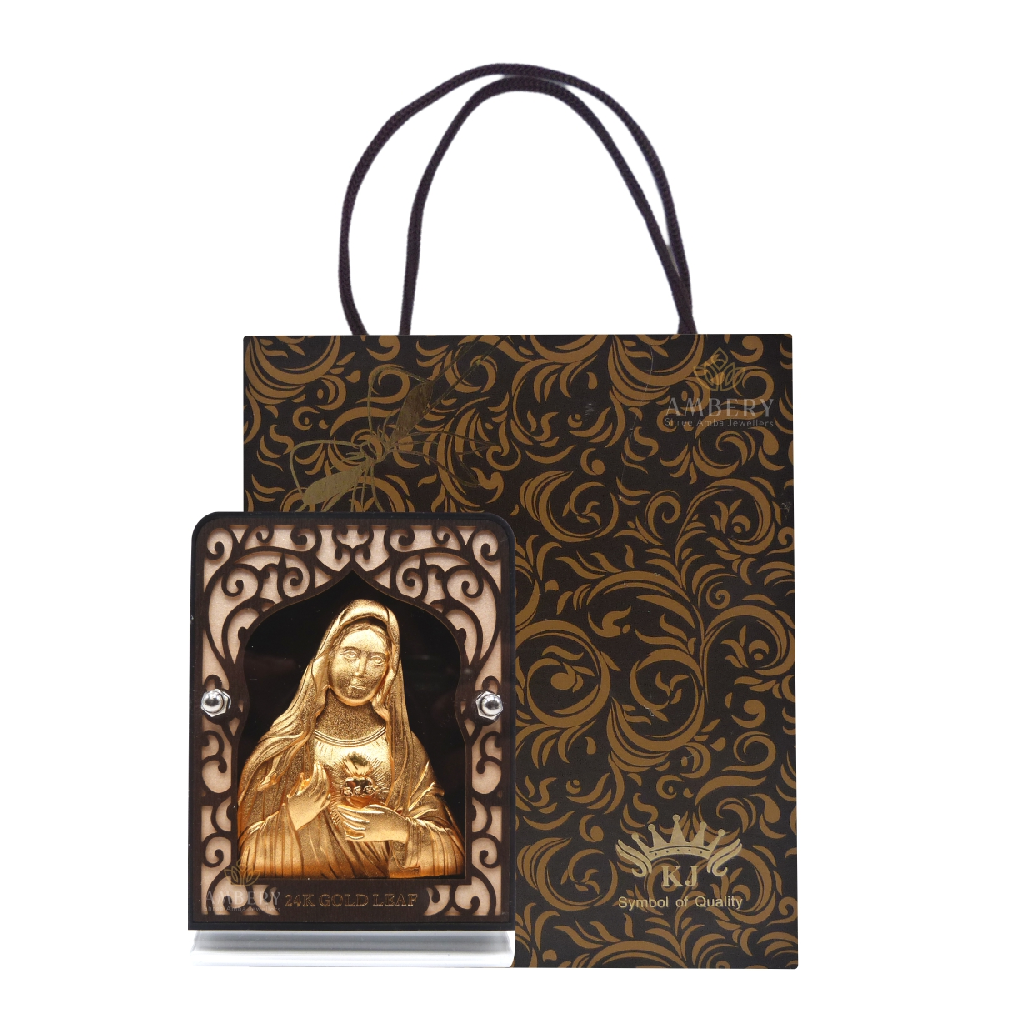 Mother Mary 24k Gold Leaf Frame