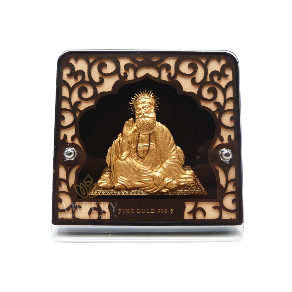 Gurunanak 24k Gold Leaf Frame