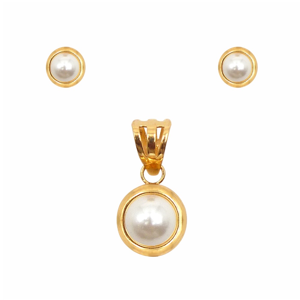 Fancy Pearl Pendant Set