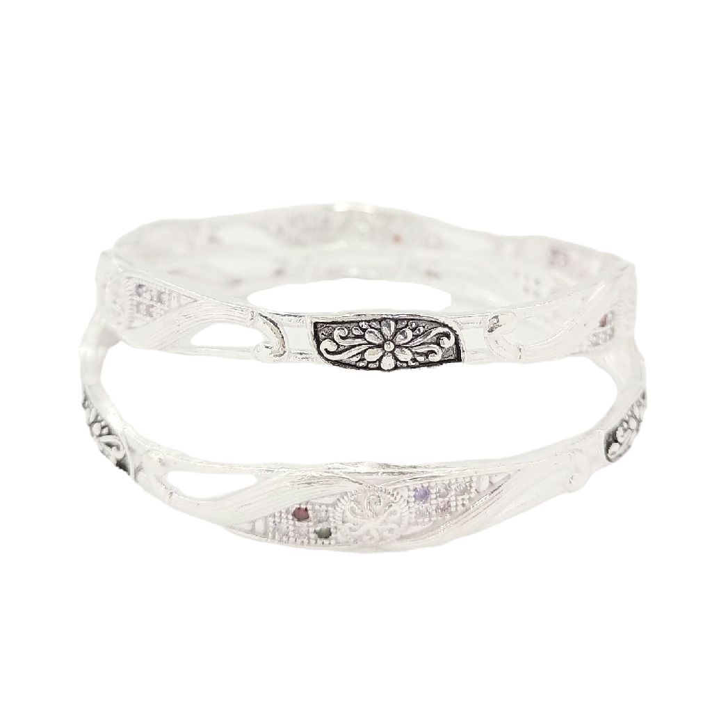 Oxo Flower 925 Silver Bangle