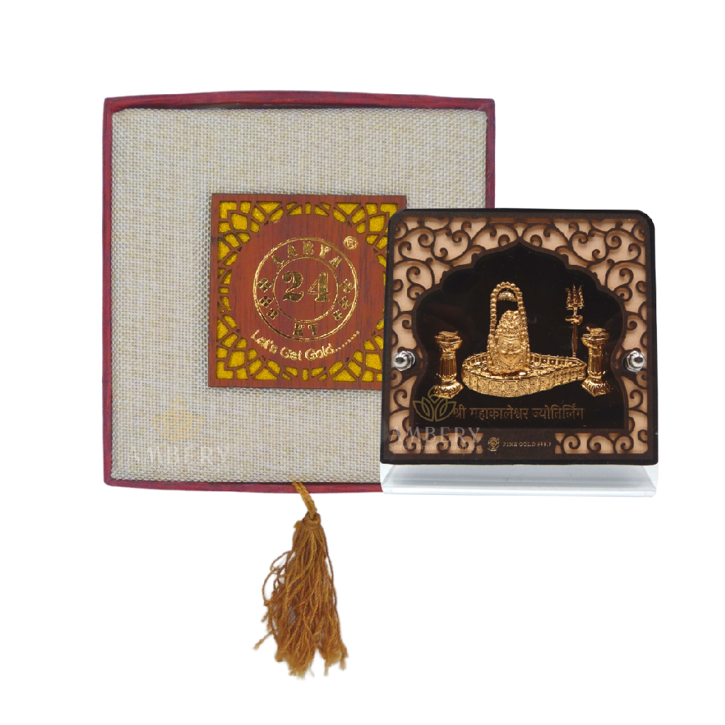 Mahakaleshwar 24k Gold Leaf Frame