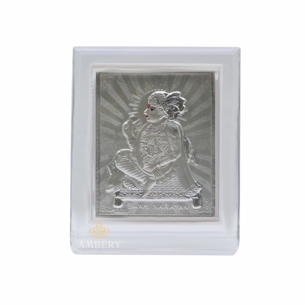 Swami Narayan Silver Foil Frame