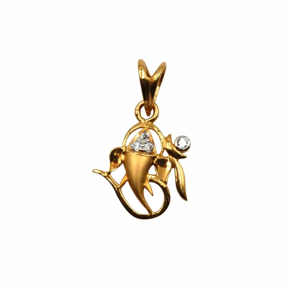 Omganesh 22k Gold Pendant