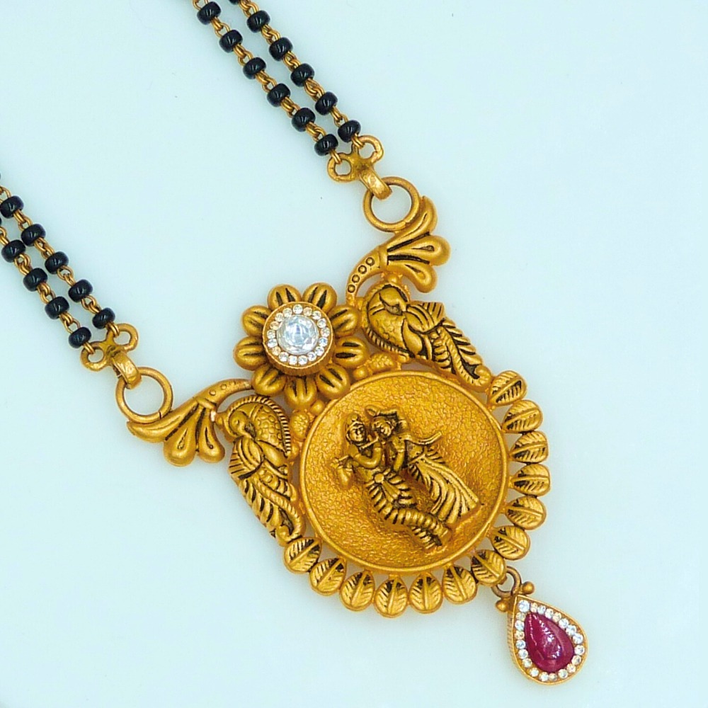 Radha Krishna Antique Mangalsutra 22k Gold