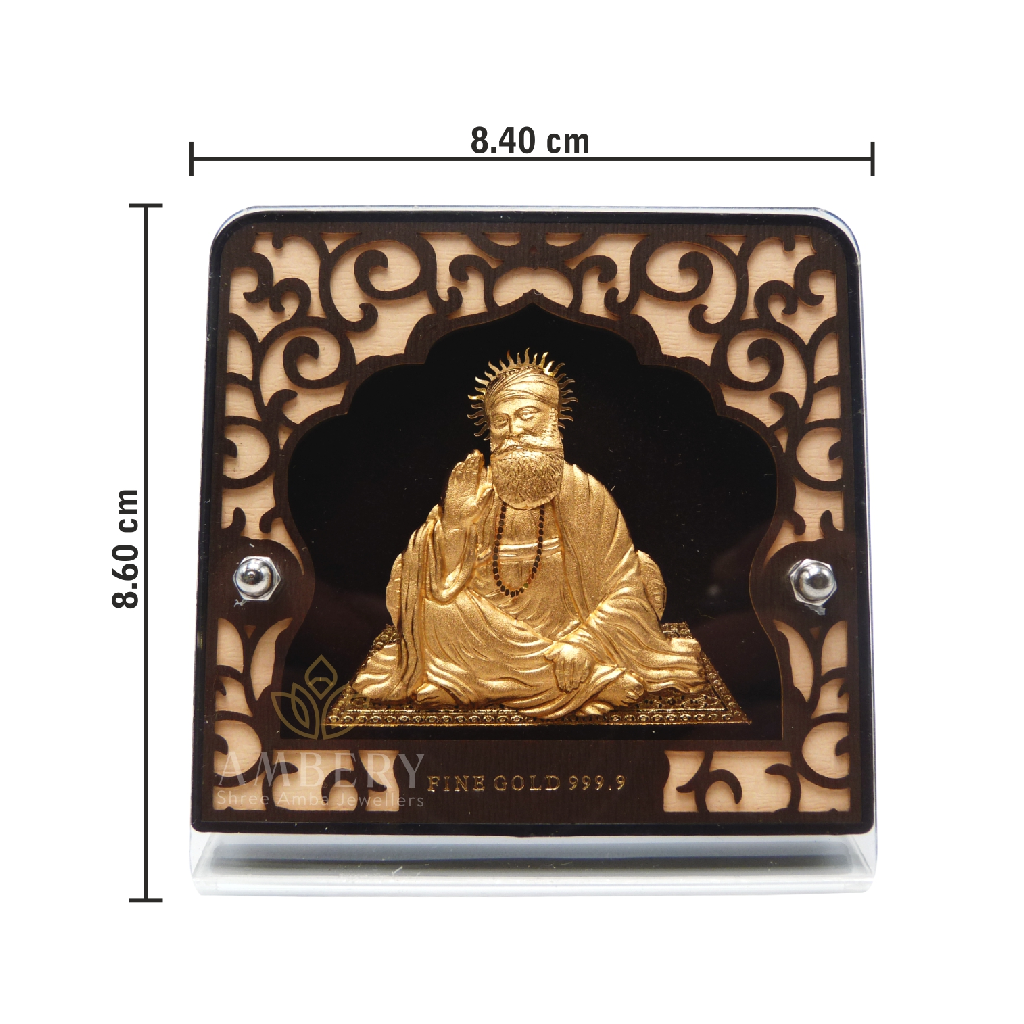 Gurunanak 24k Gold Leaf Frame