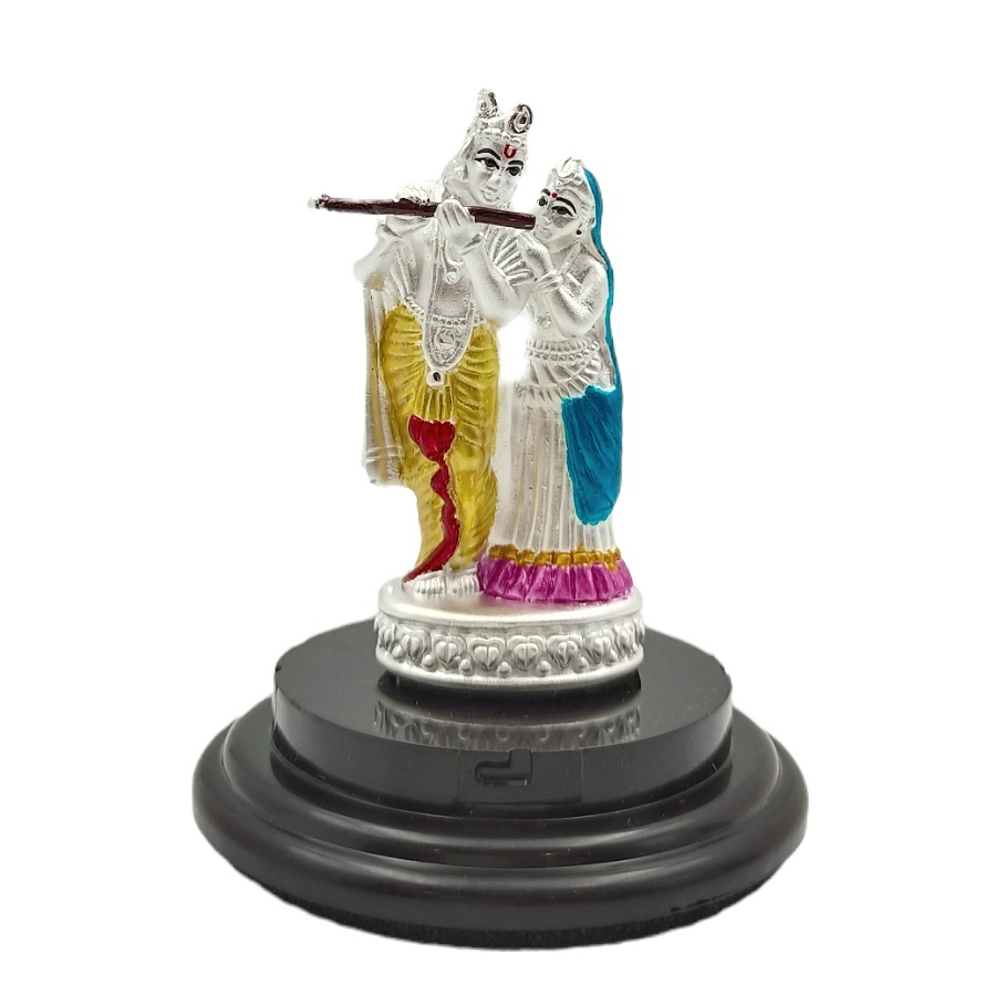 Radhe Krishna 999 Silver Idol