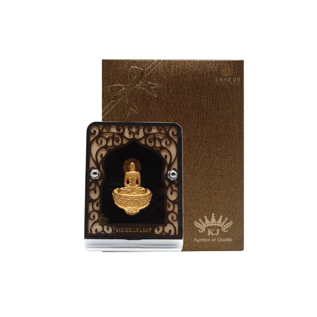 Mahavir Swami 24k Gold Foil Frame