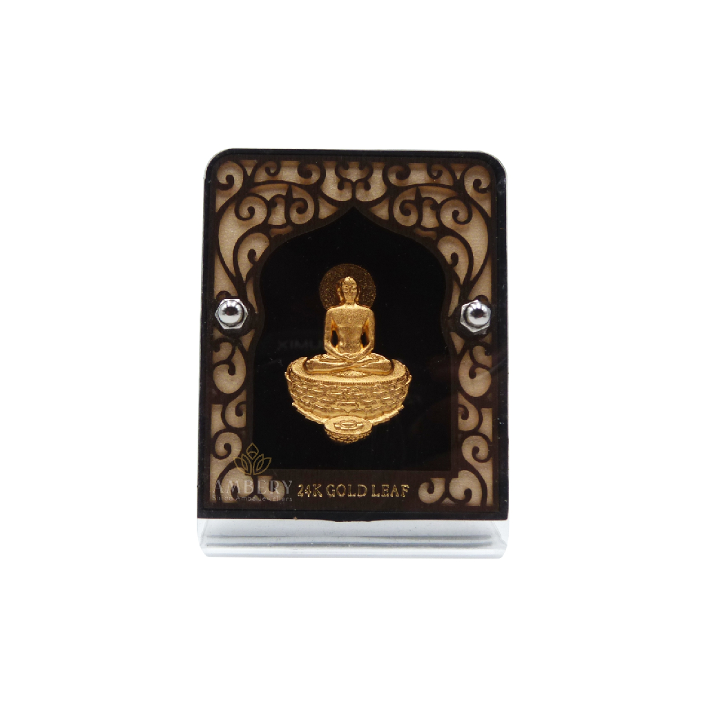 Mahavir Swami 24k Gold Foil Frame