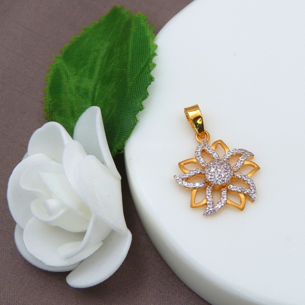 Rising Flower 22k Gold Pendant