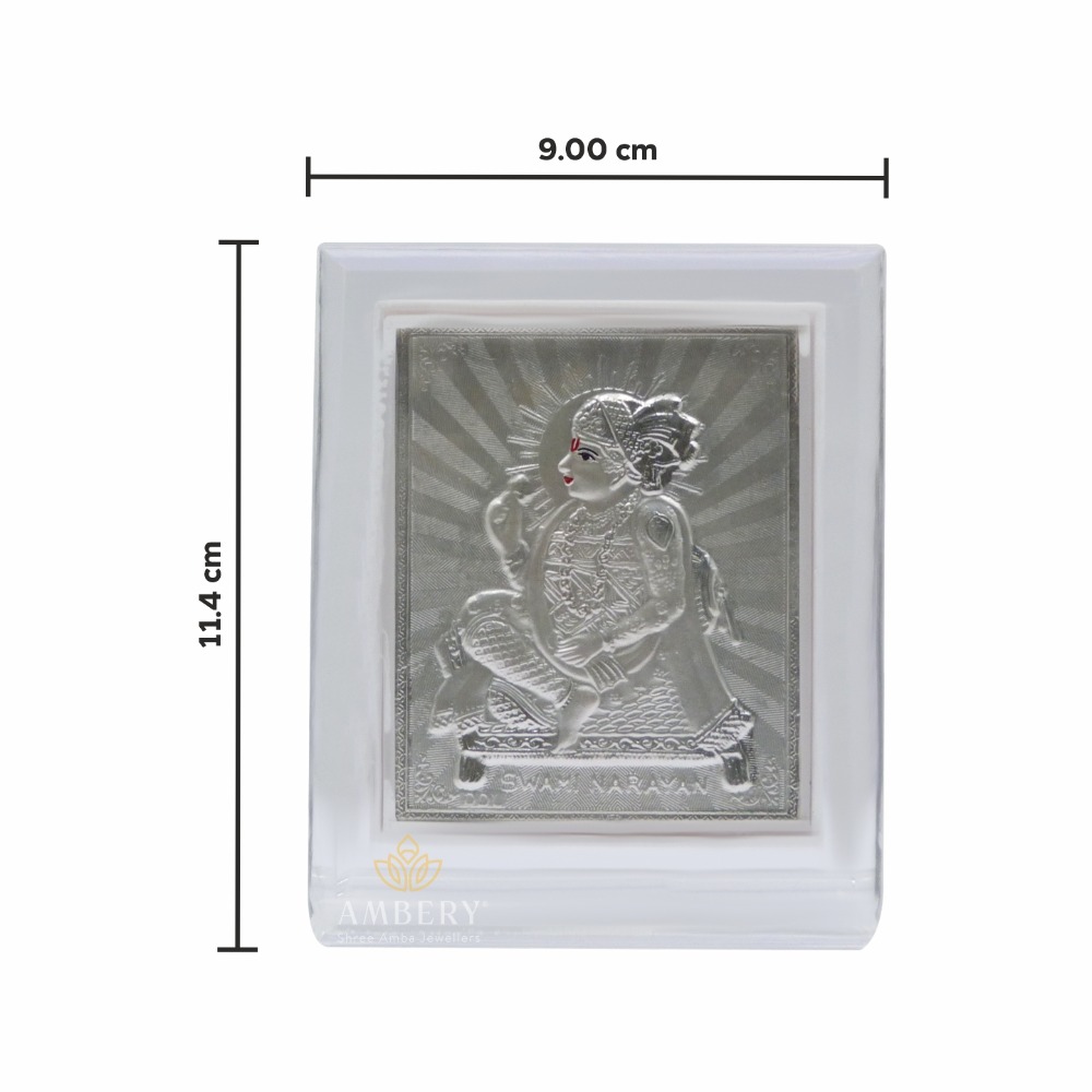 Swami Narayan Silver Foil Frame